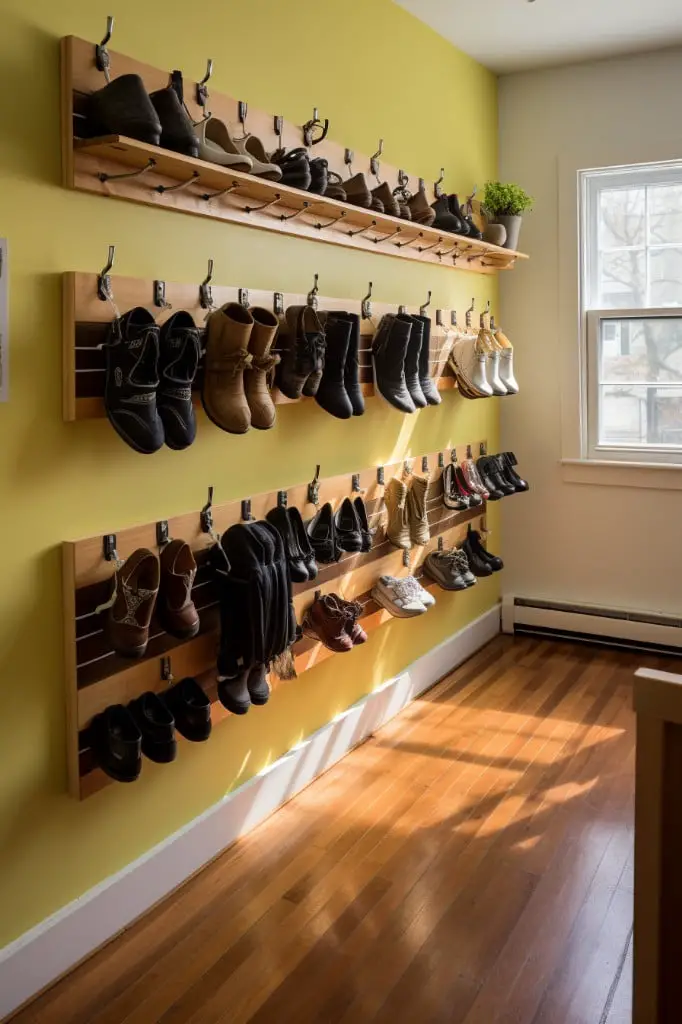 wall mounted shoe racks