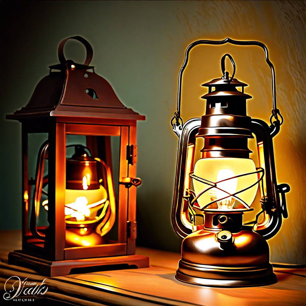 antique lantern modified lamp