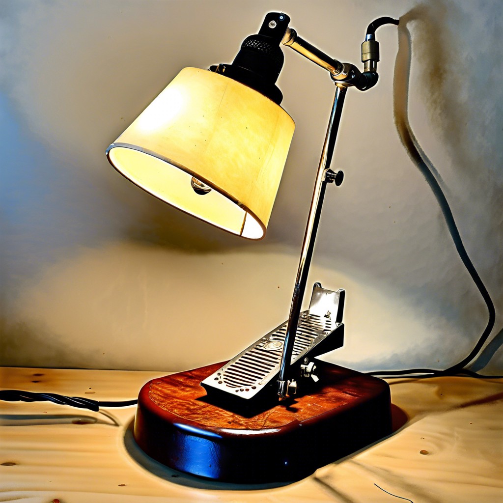 bass drum pedal lamp stand