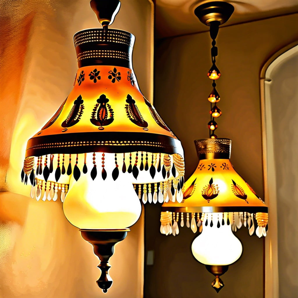 bohemian mid century chandelier