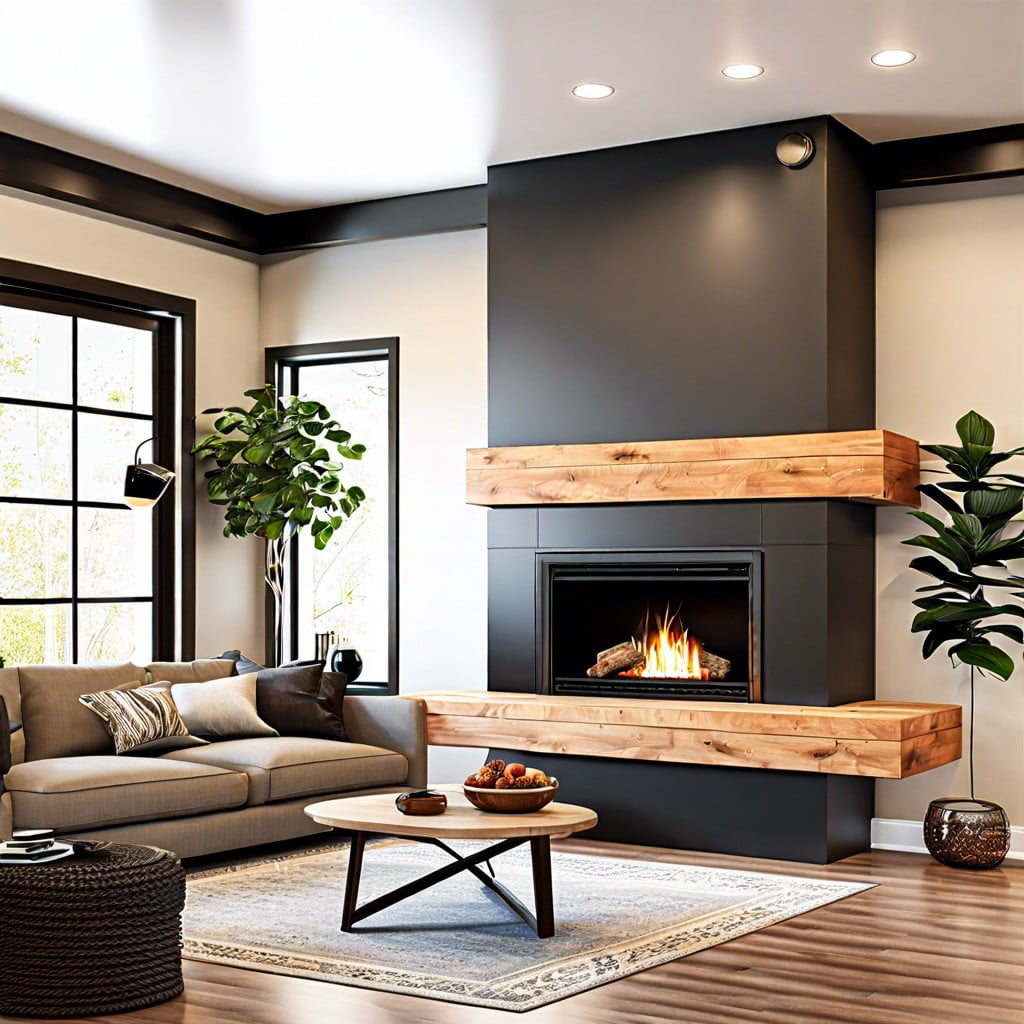 efficient use of preway fireplaces in open concept homes