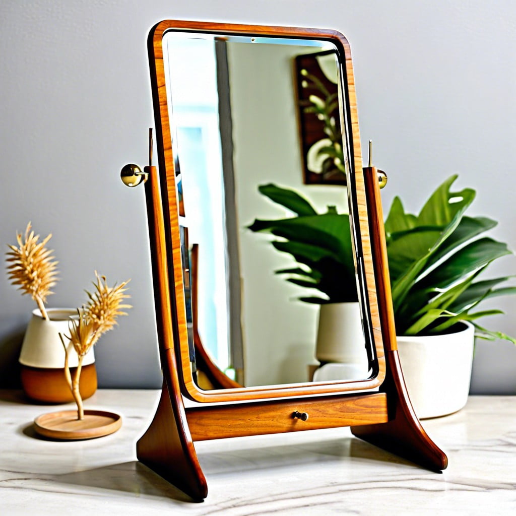 foldable stand mirrors