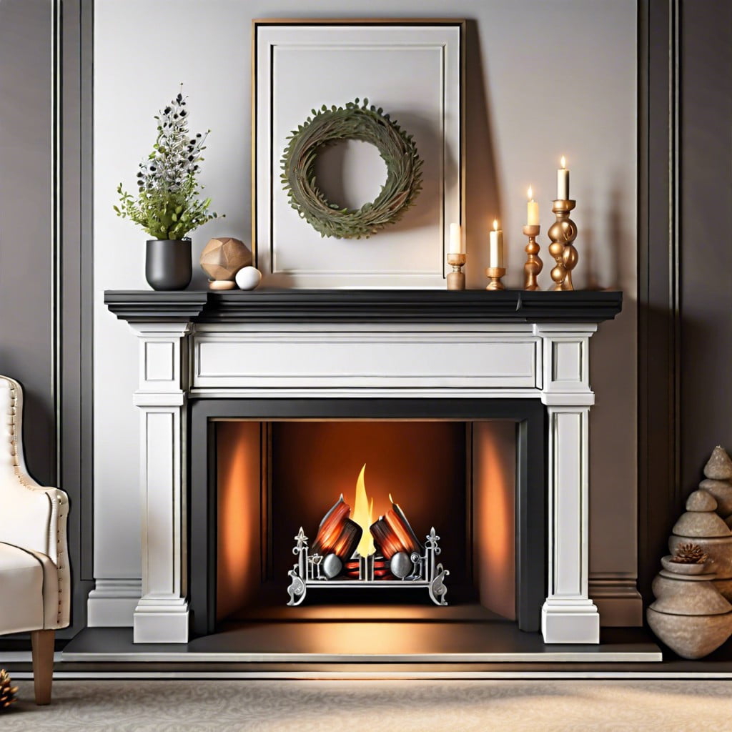 how to style a mantel for a preway fireplace