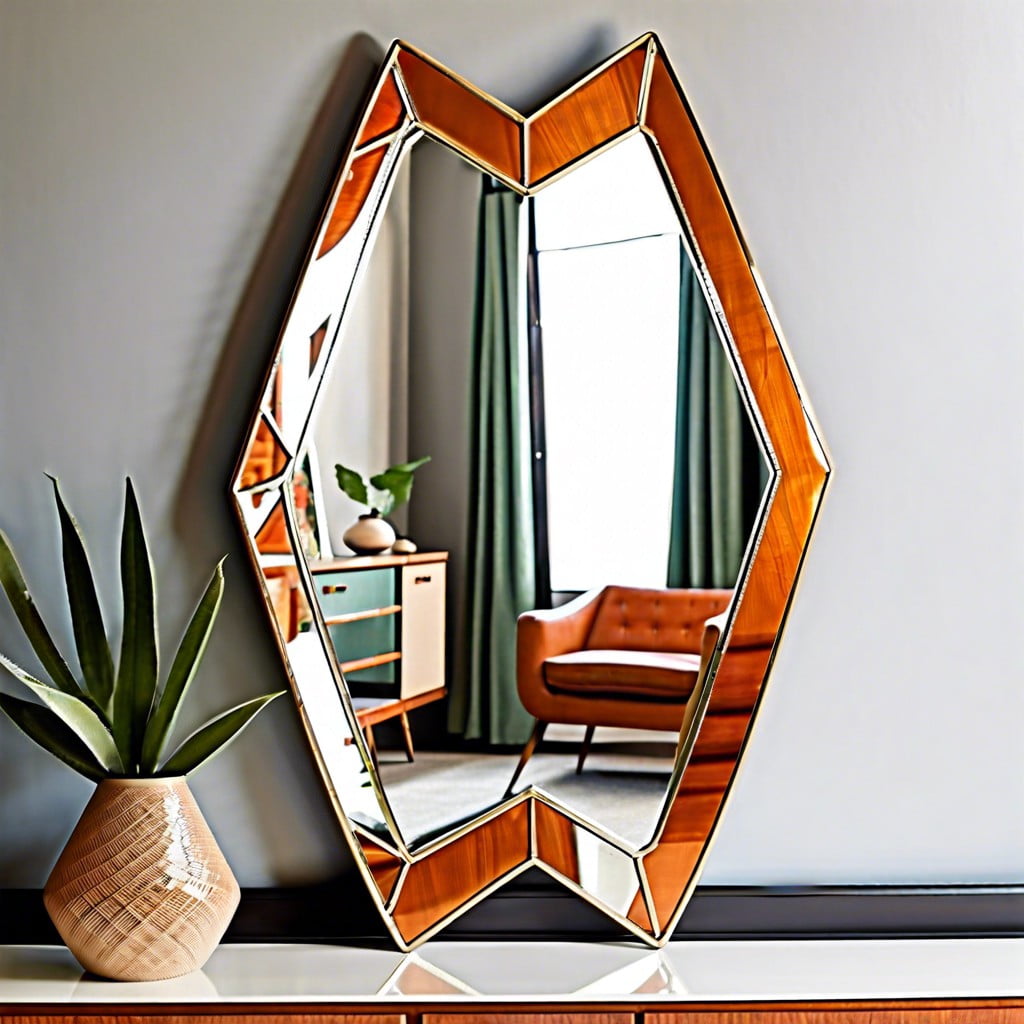 rhombus shaped mirrors