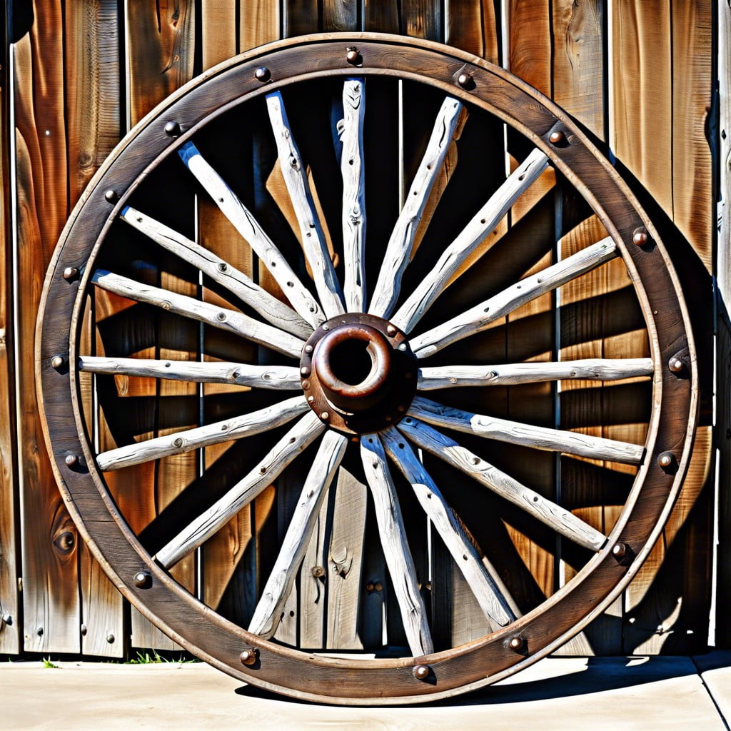 rustic wagon wheel decoration