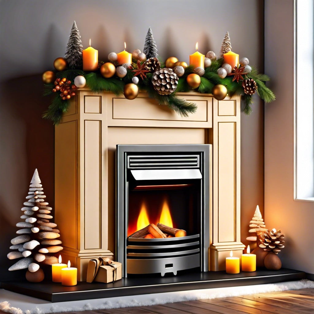seasonal decor ideas for preway fireplaces