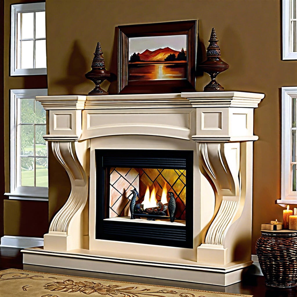 unique preway fireplace mantel designs