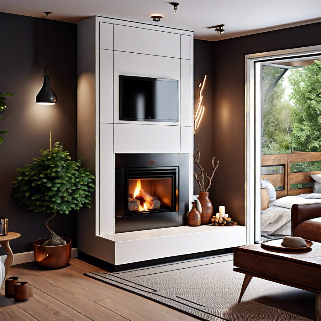 using preway fireplaces in small spaces