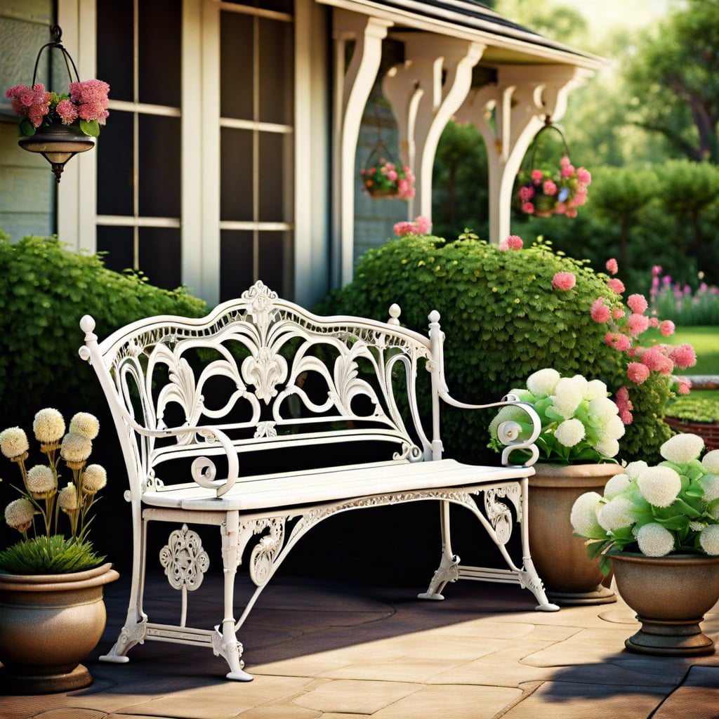 victorian garden bench