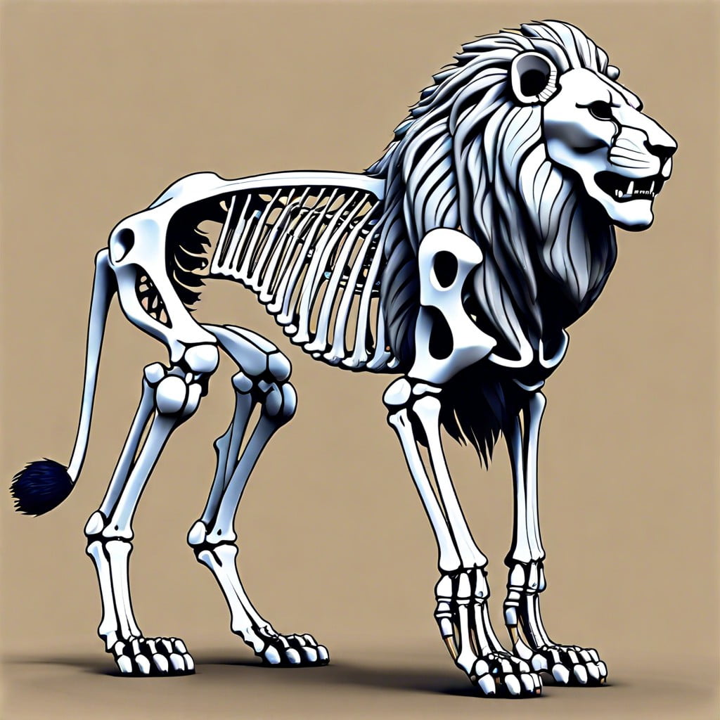 basic structure of the lion skeleton