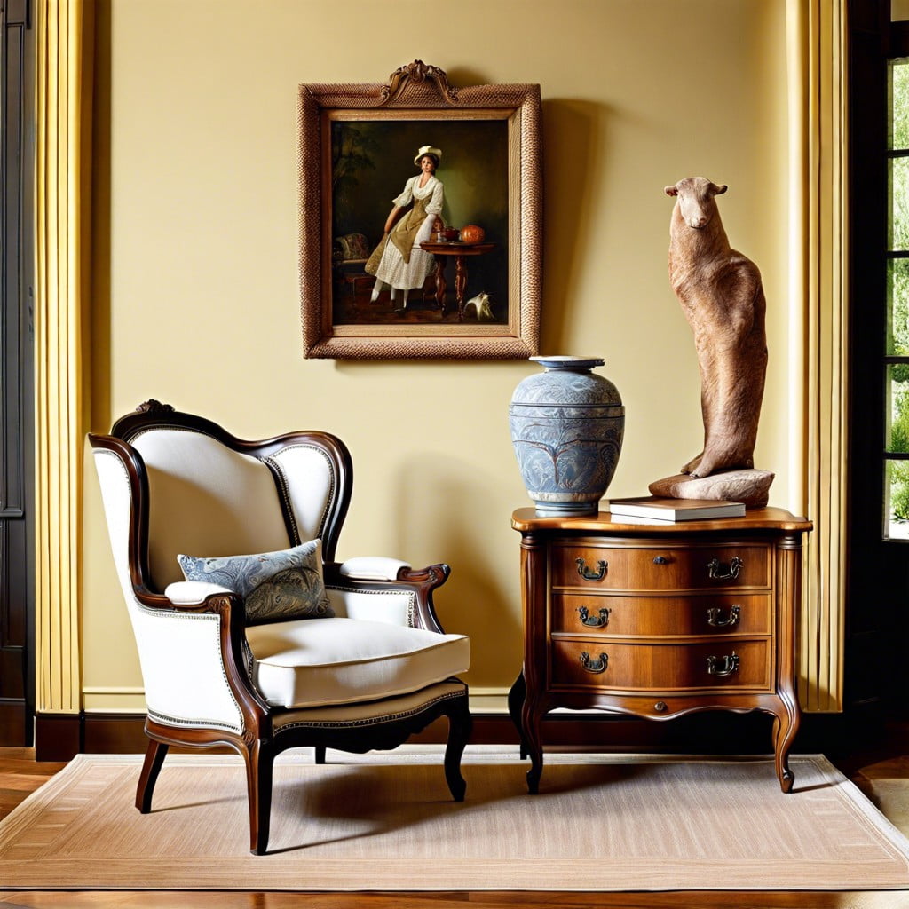 bergere chair pairing what furniture goes well