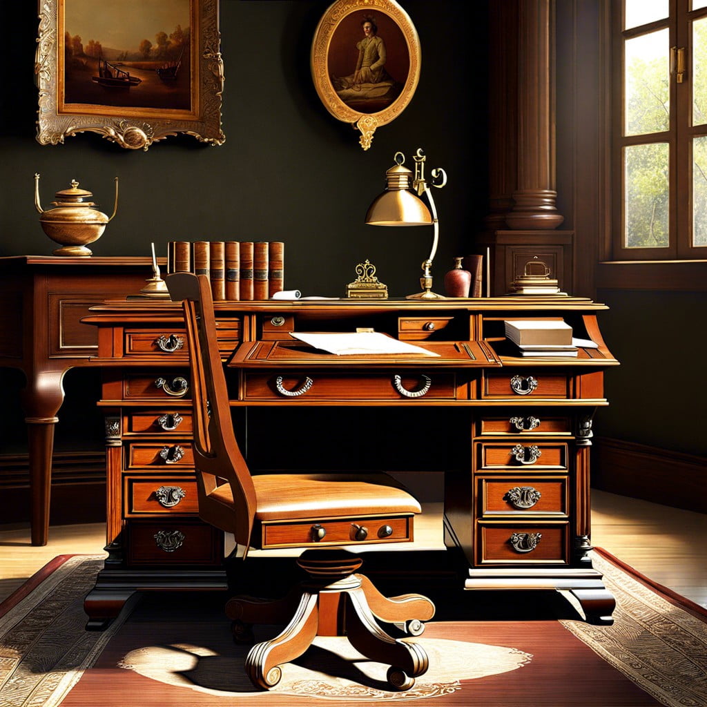 exploring the history evolution of antique writing desks