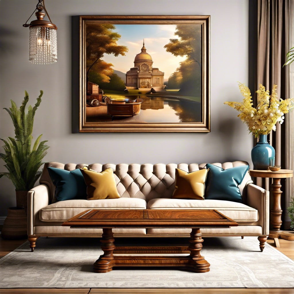 incorporating antique sofas into modern decor