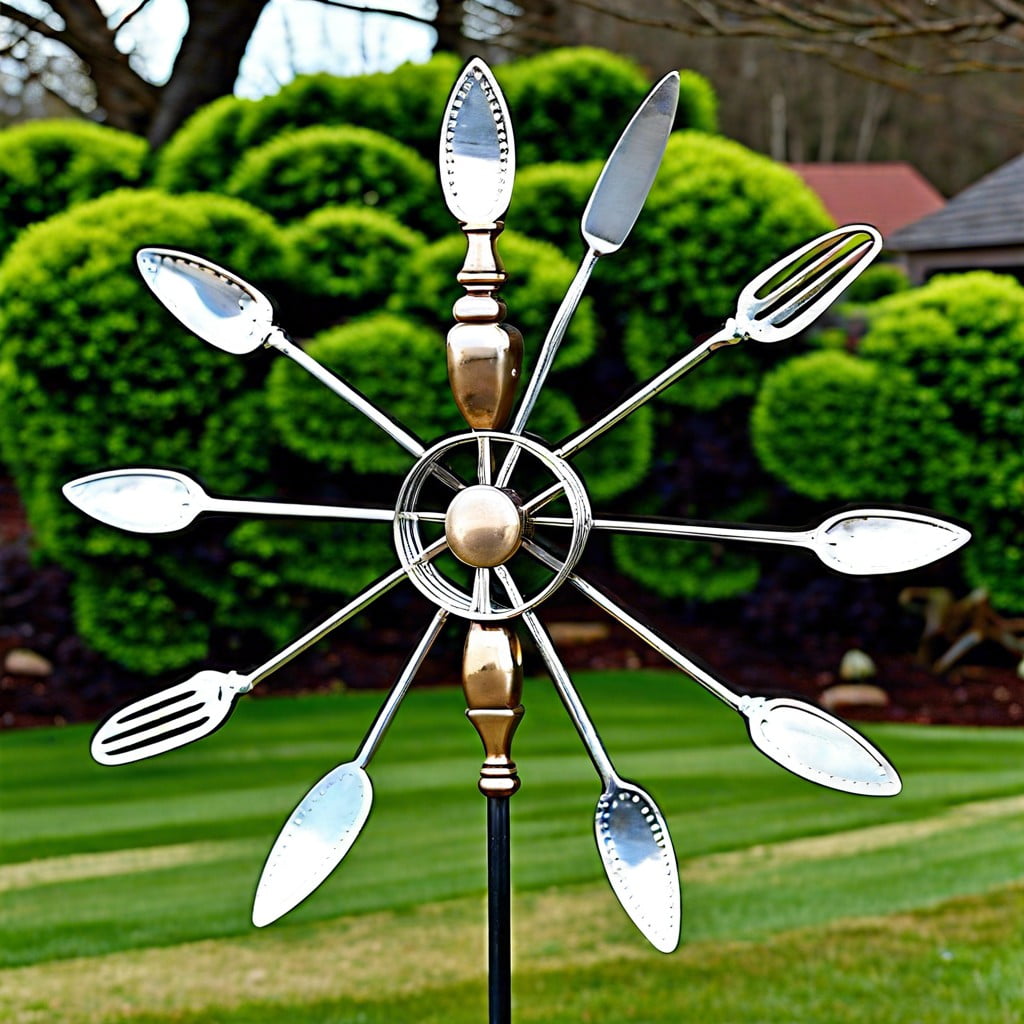 vintage cutlery garden wind spinner