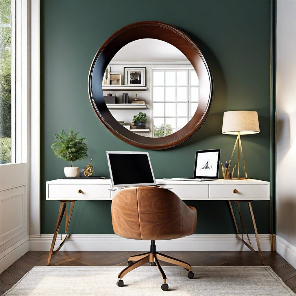 bringing convex mirrors into home office spaces