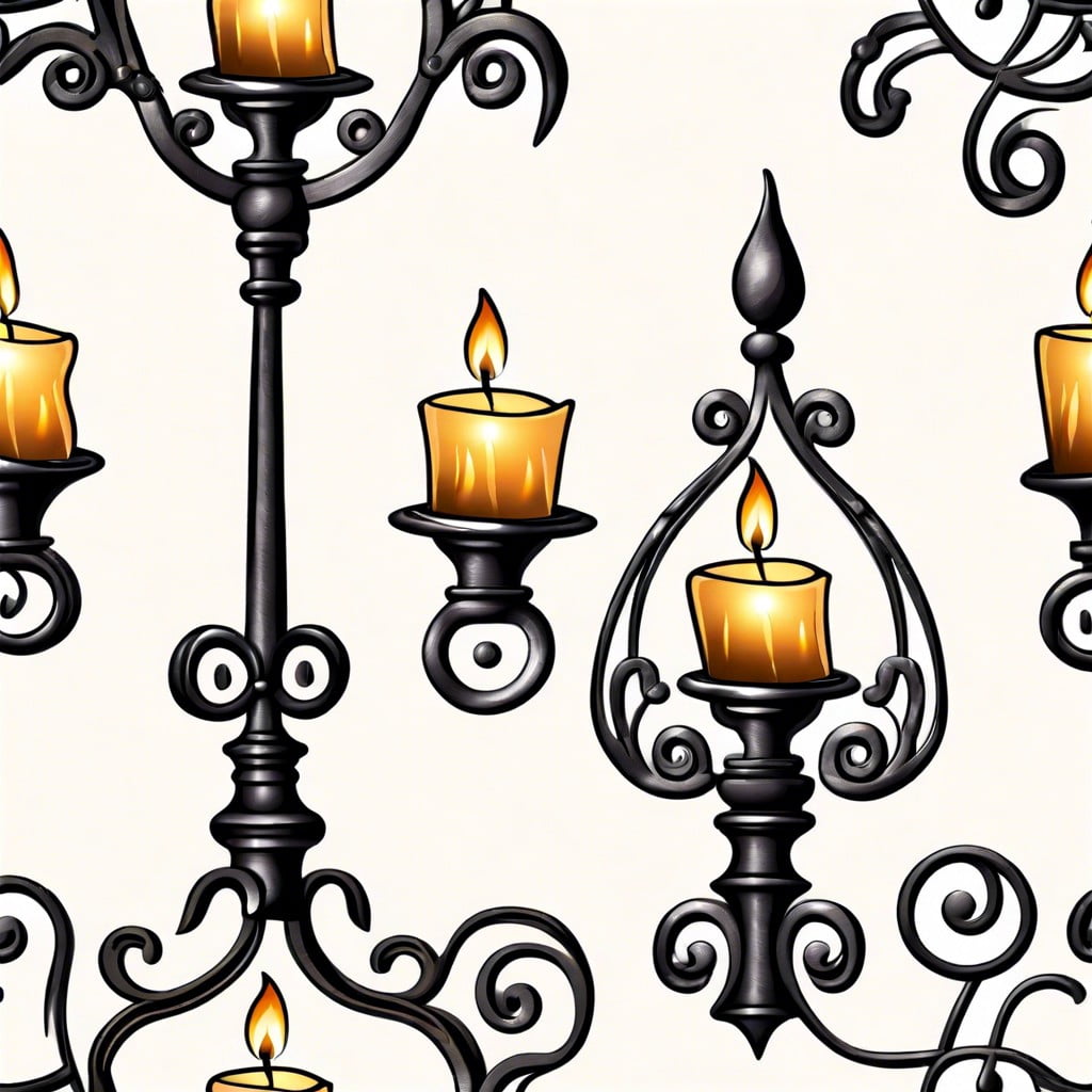 characteristics of vintage wrought iron designs