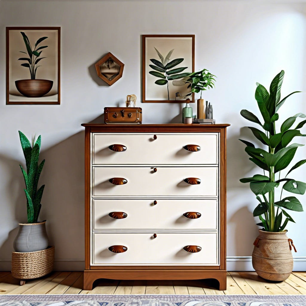 chest of drawers makeover from basic to breathtaking