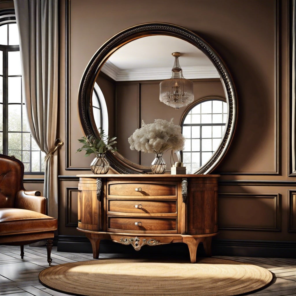 convex mirrors a must have for vintage themed interiors