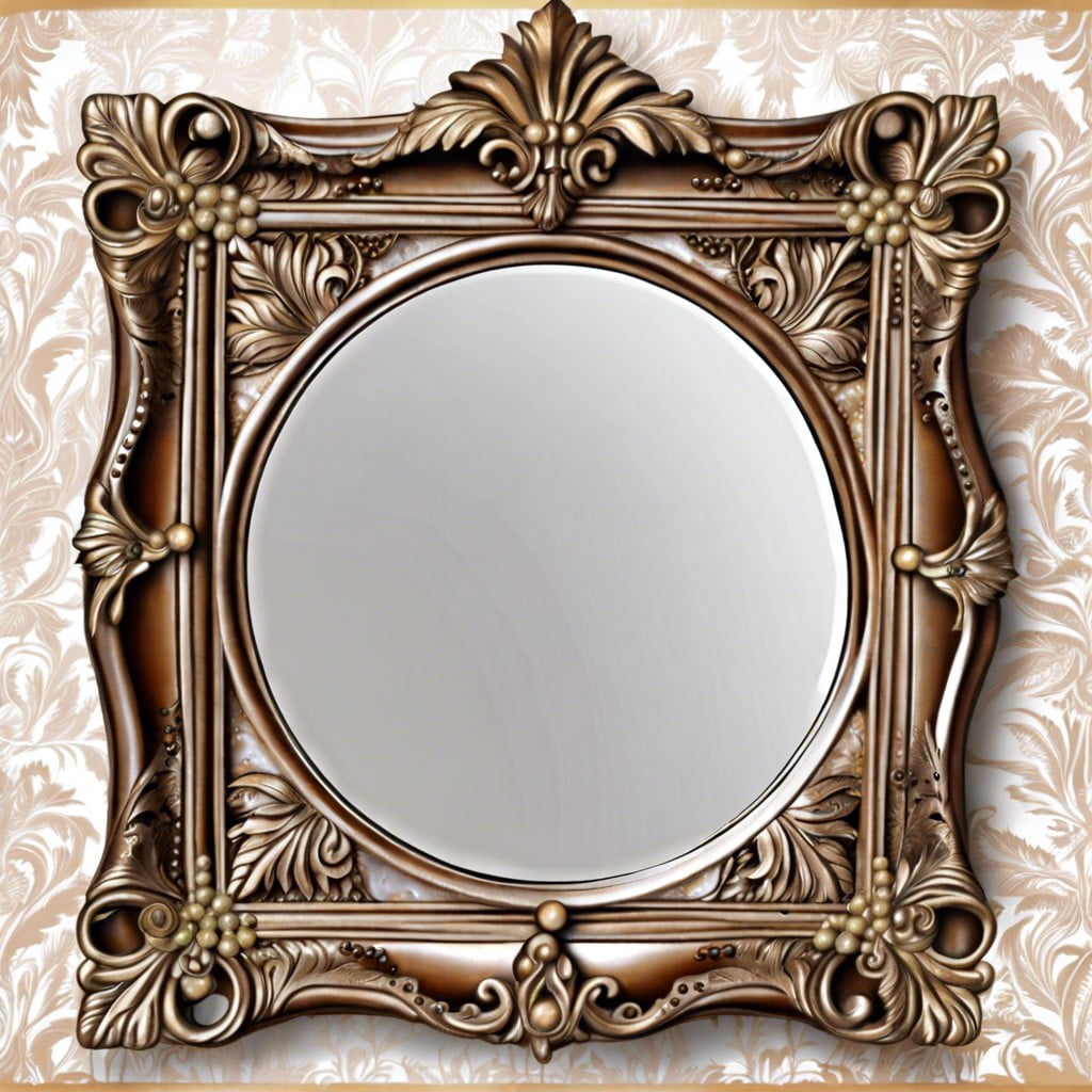 craft ideas using vintage mirror frames