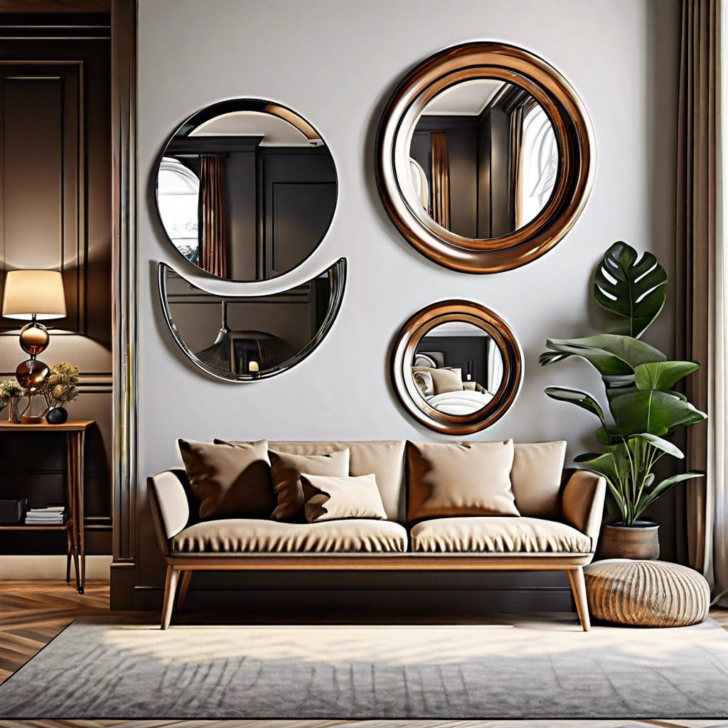 exploring different sizes of convex wall mirrors for stellar interior design