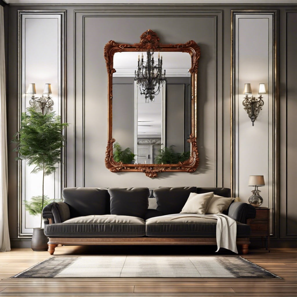 incorporating vintage mirrors into modern design