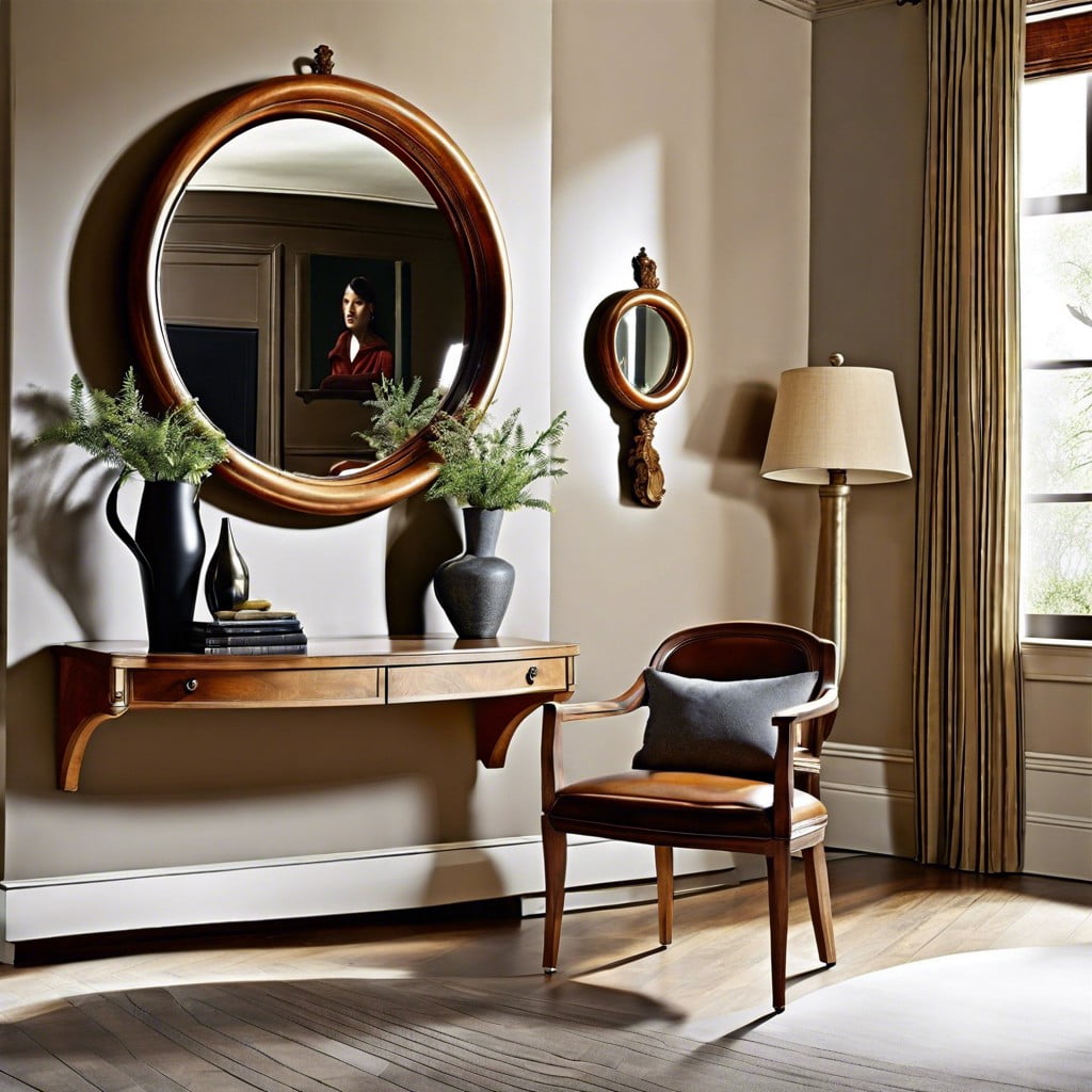 innovative ways to make convex mirrors a focal point of your room