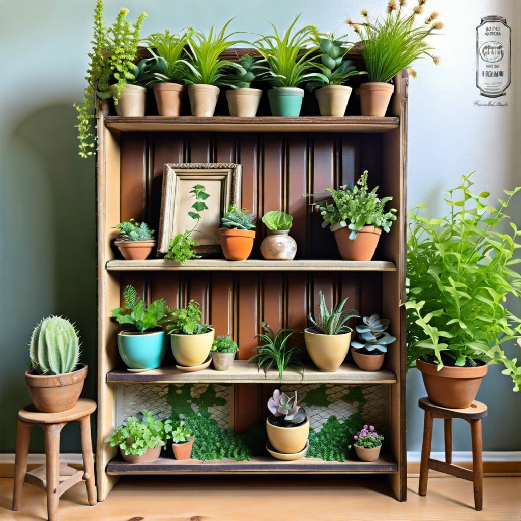 vertical garden planter bookcase