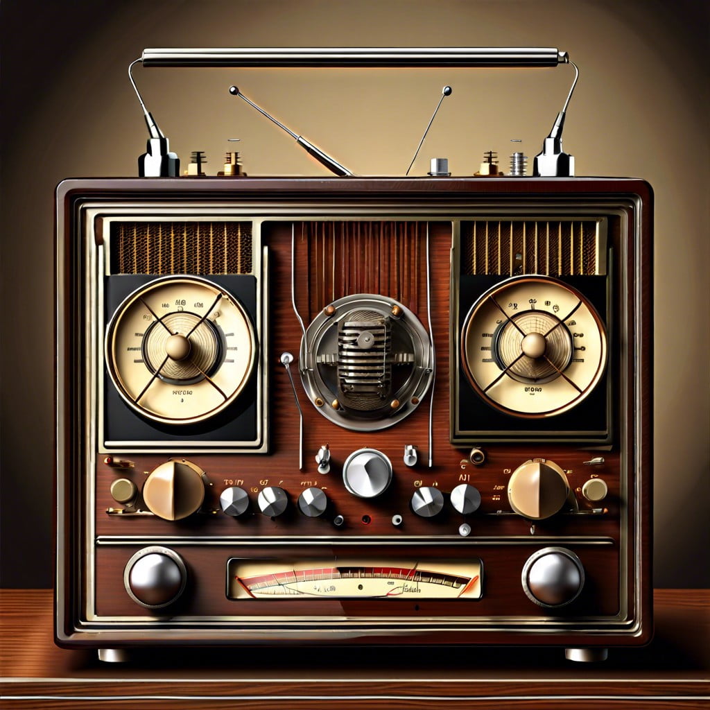 functional components of vintage radios
