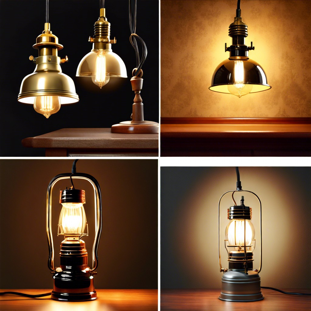historical evolution of vintage lighting