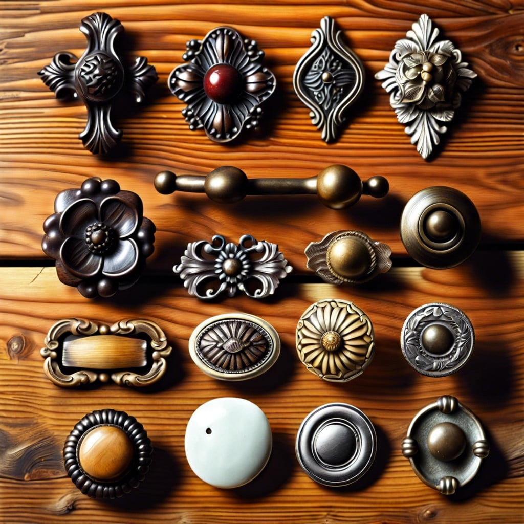historical overview of antique drawer pulls