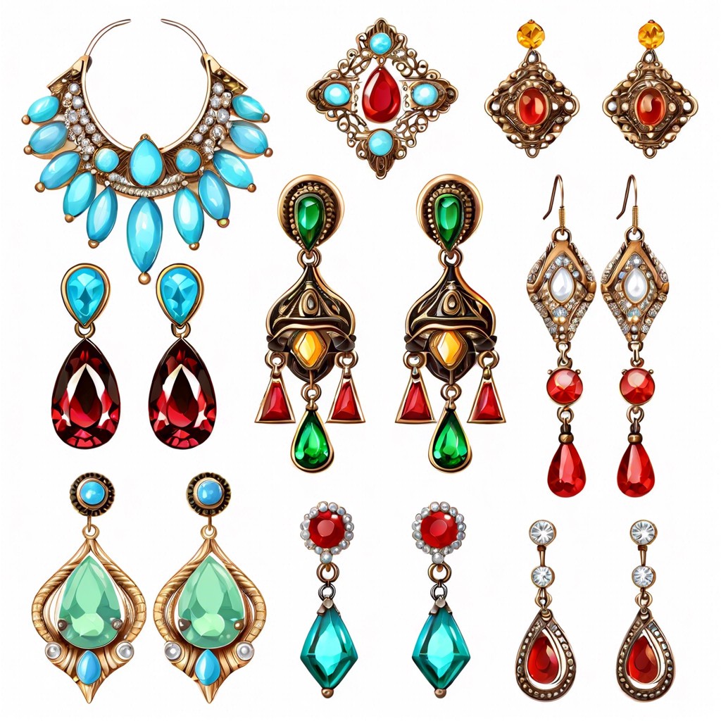 history of vintage earrings