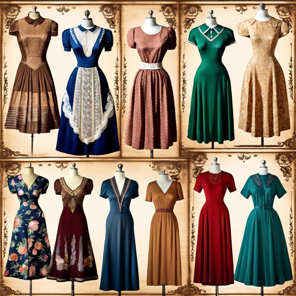 overview of retro dress styles