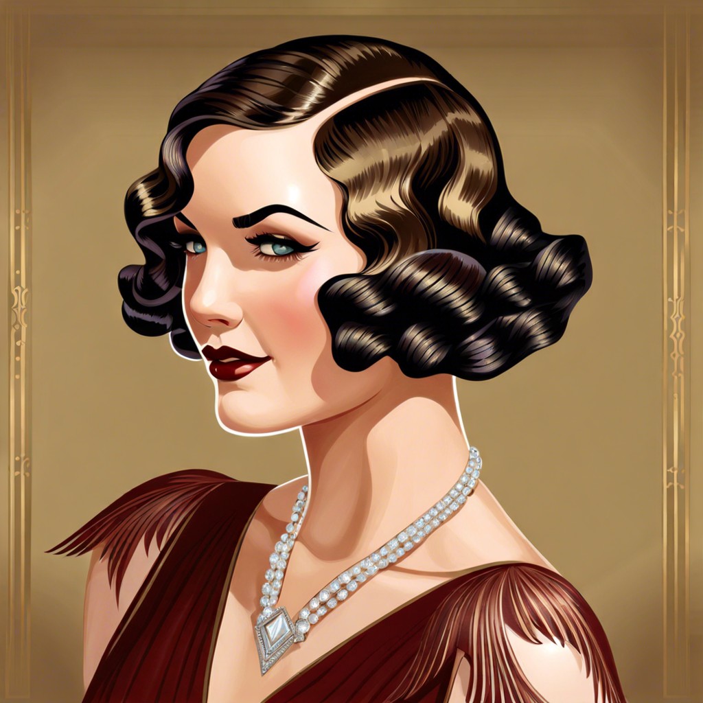 1920s finger waves and bob cuts