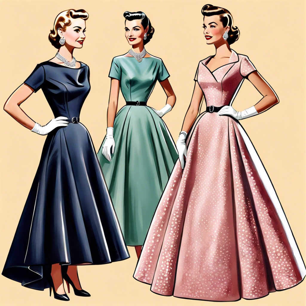 1950s dior dress exhibit