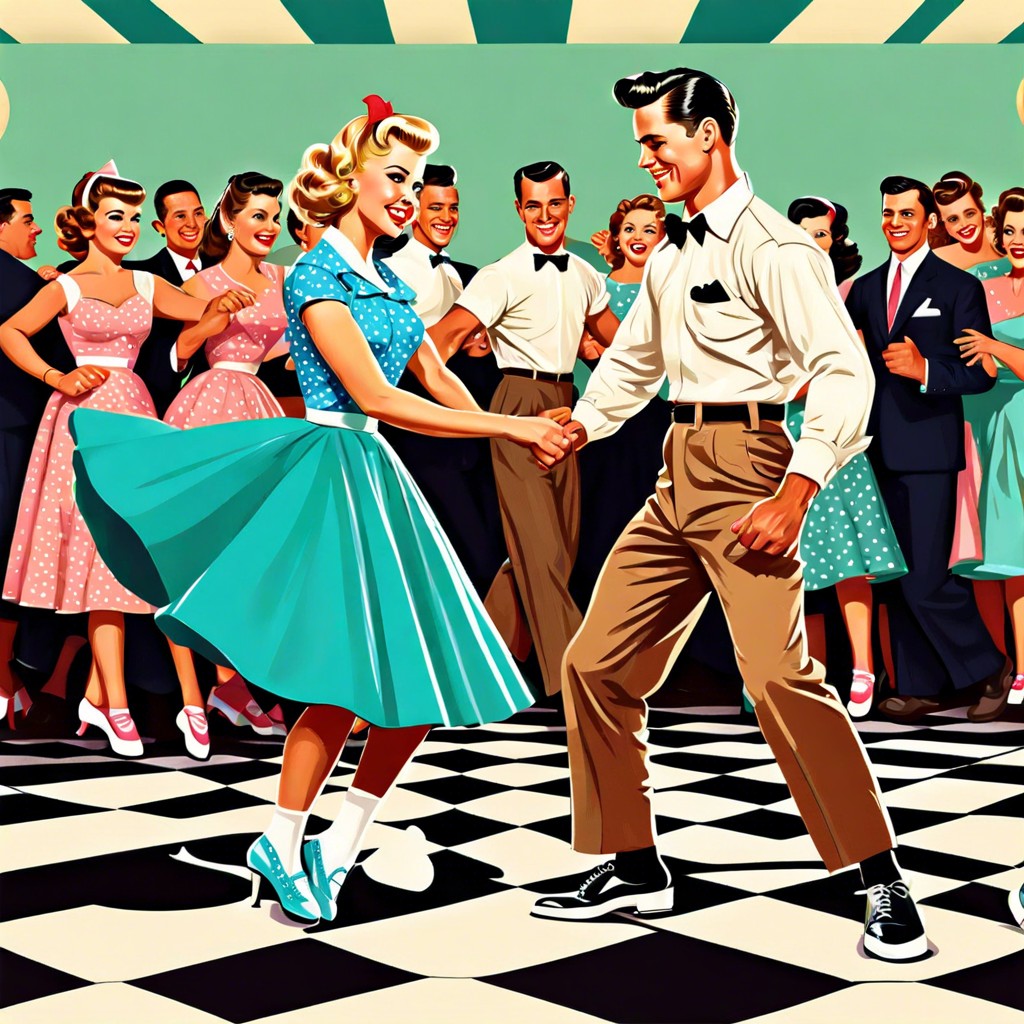 1950s sock hop dance