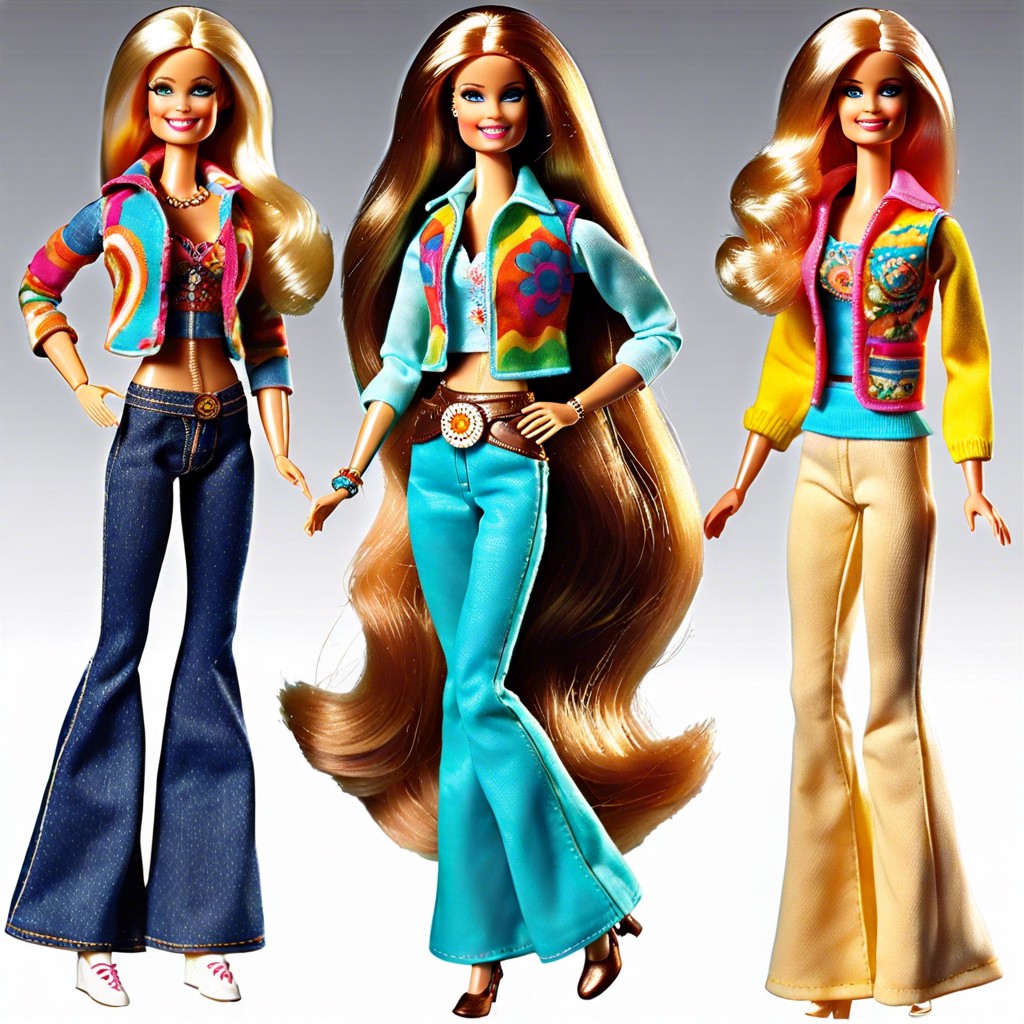 70s hippie bell bottoms and vest