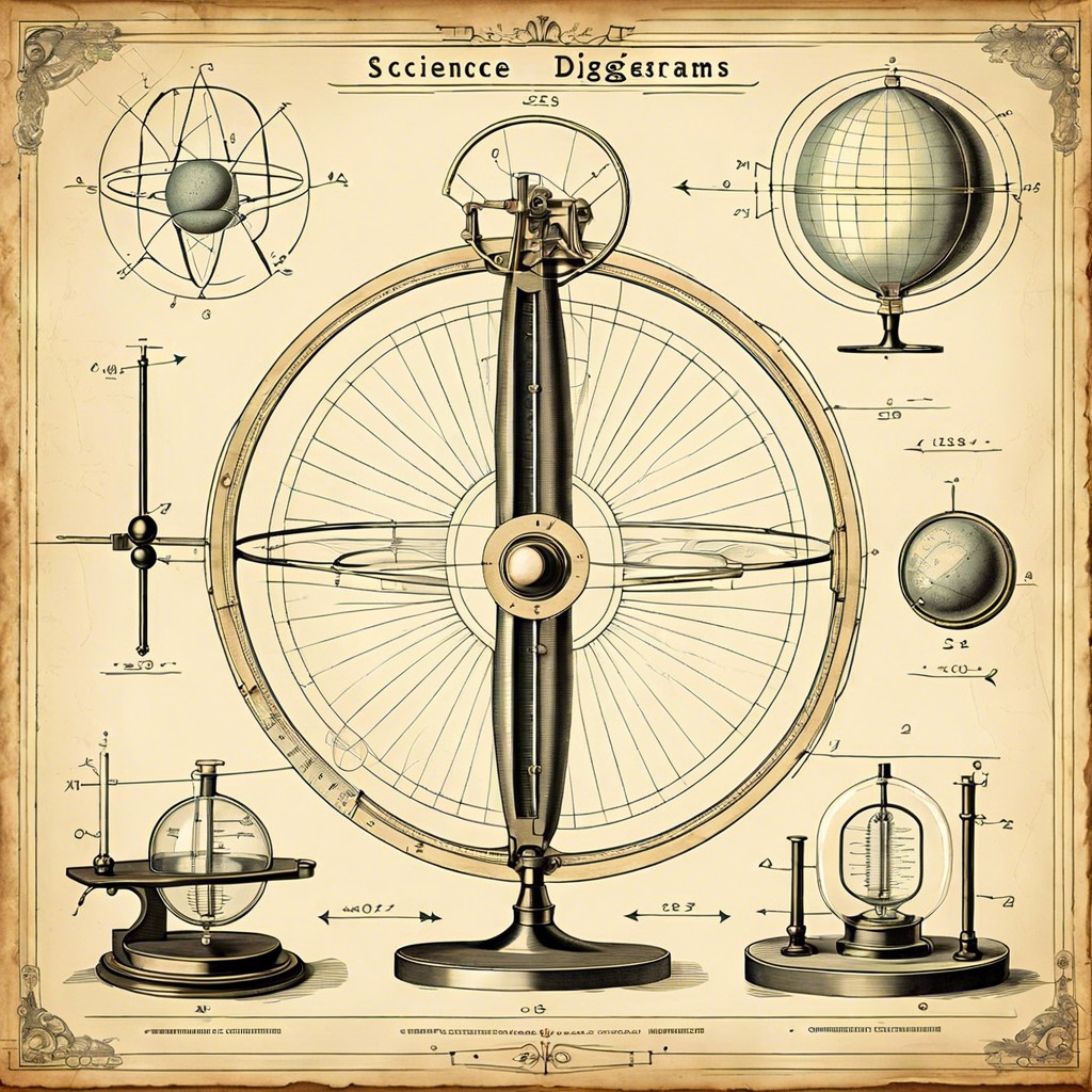 antique science diagrams