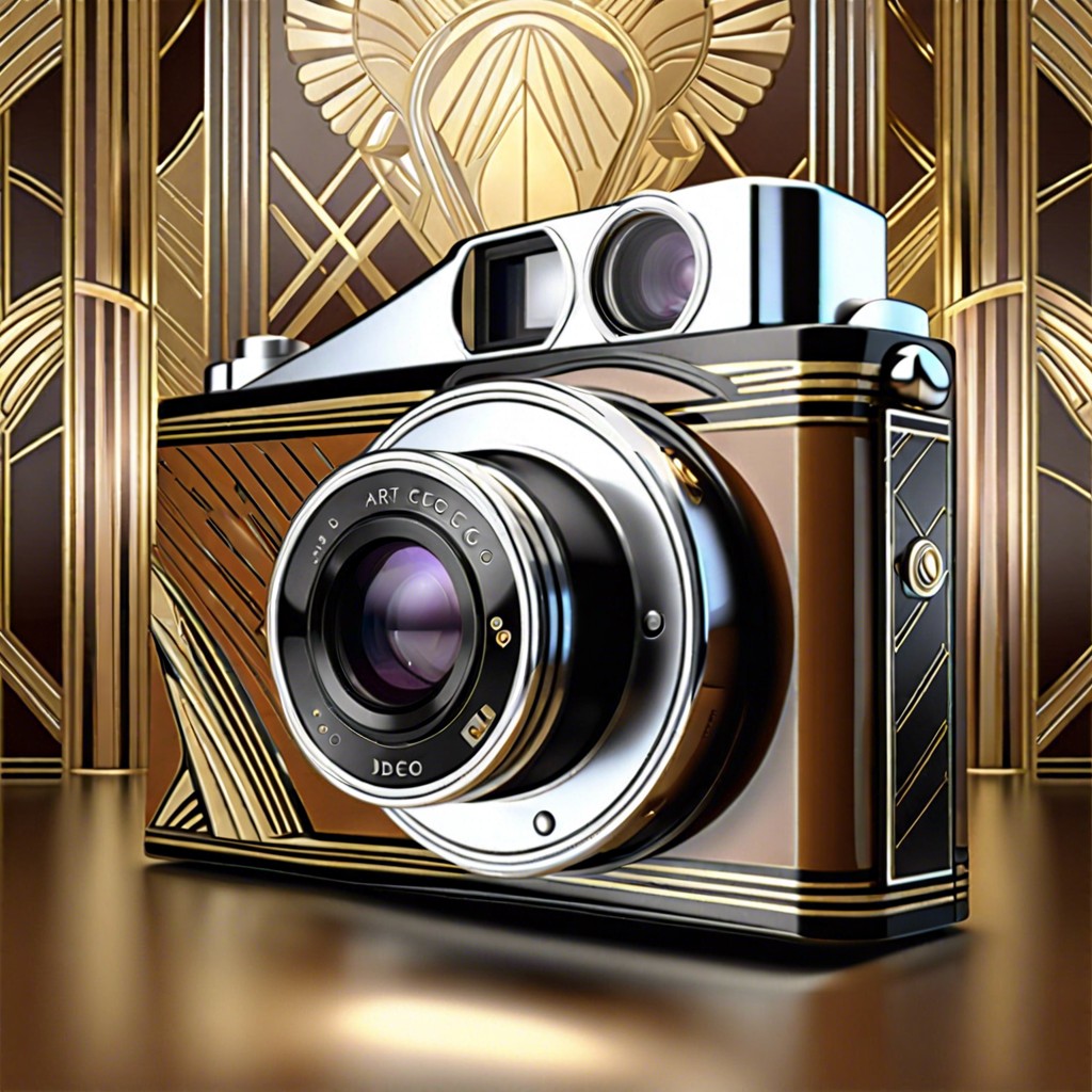 art deco styled digital compact camera