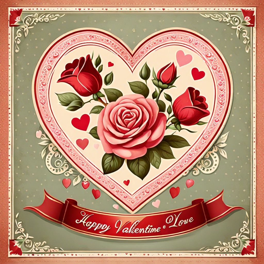 characteristics of vintage valentine cards