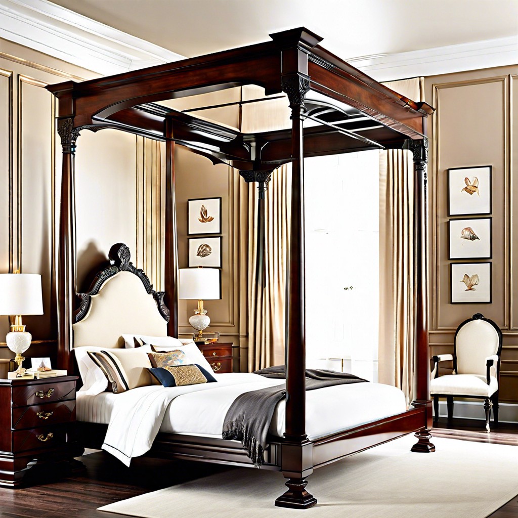 chippendale style poster bed