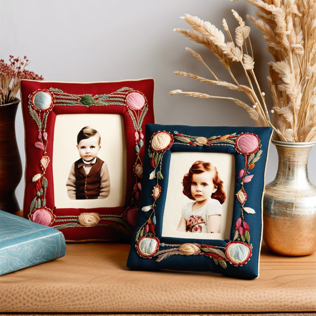 embroidered fabric frames