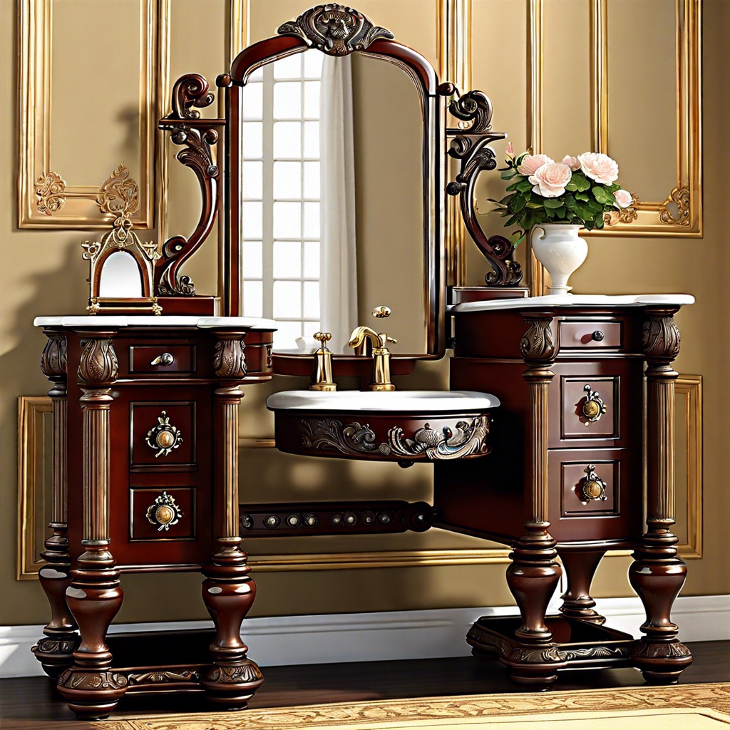 evaluating the authenticity and value of antique vanities