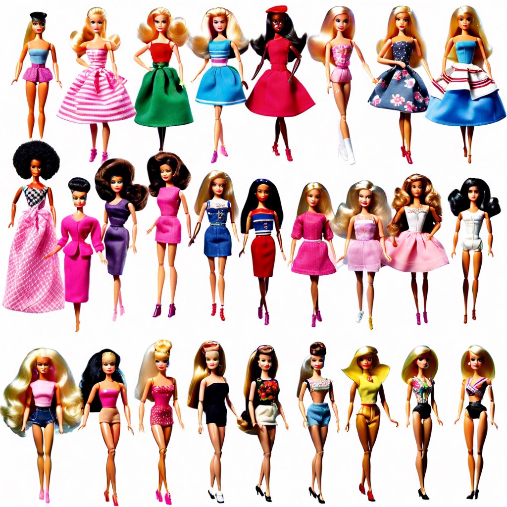 evolution of vintage barbie dolls