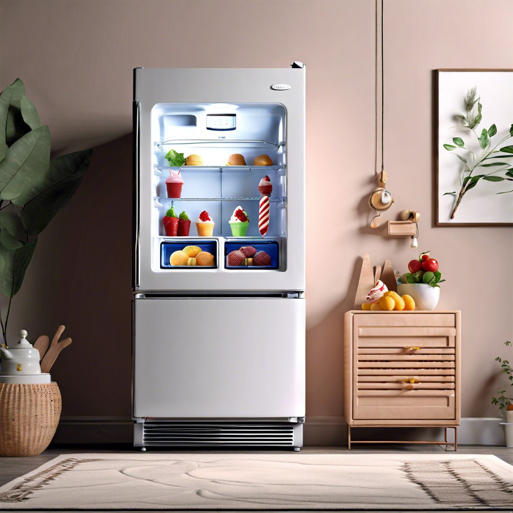 fridge with built in ice cream maker