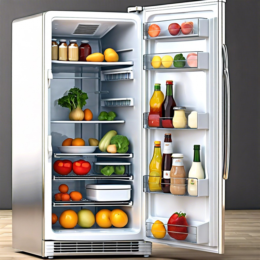 fridge with expandable compartments