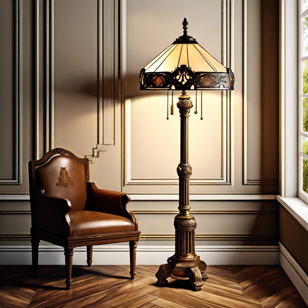 historical significance of antique floor lamps