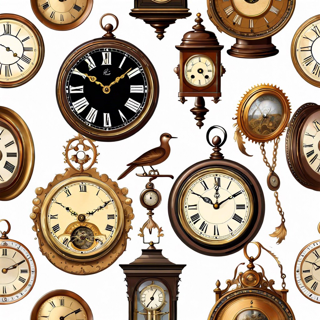 history of vintage clocks