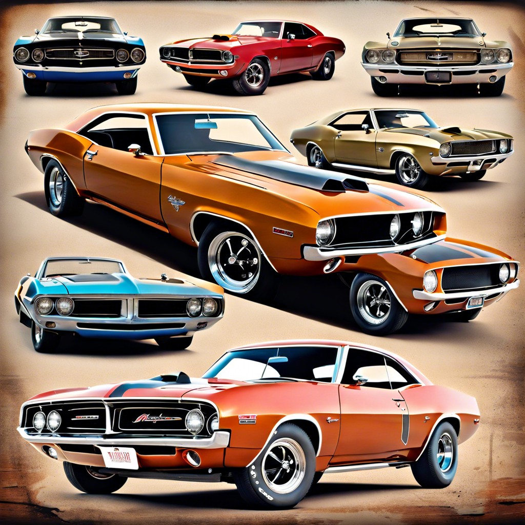 iconic vintage muscle car models