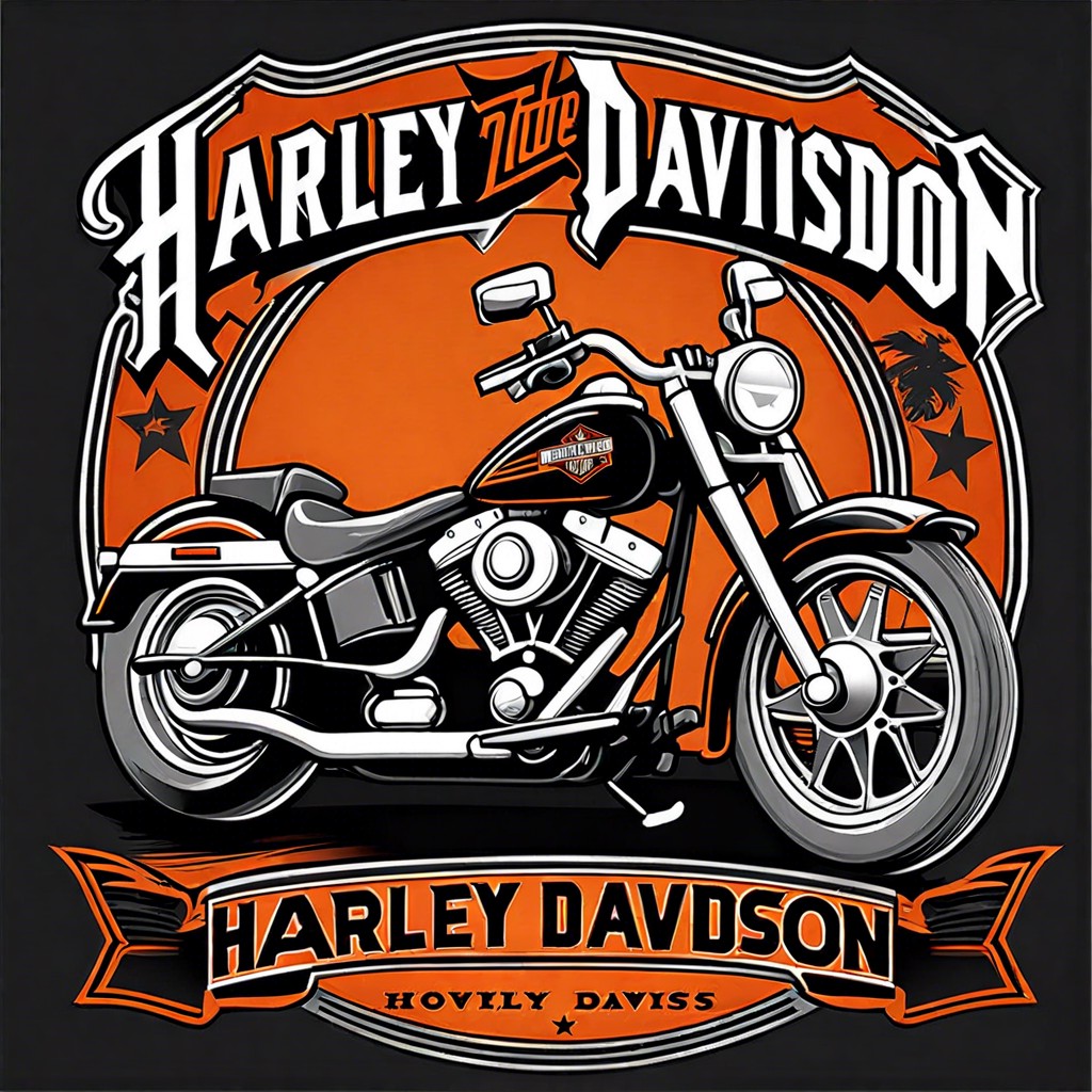 iconography and graphics on vintage harley shirts