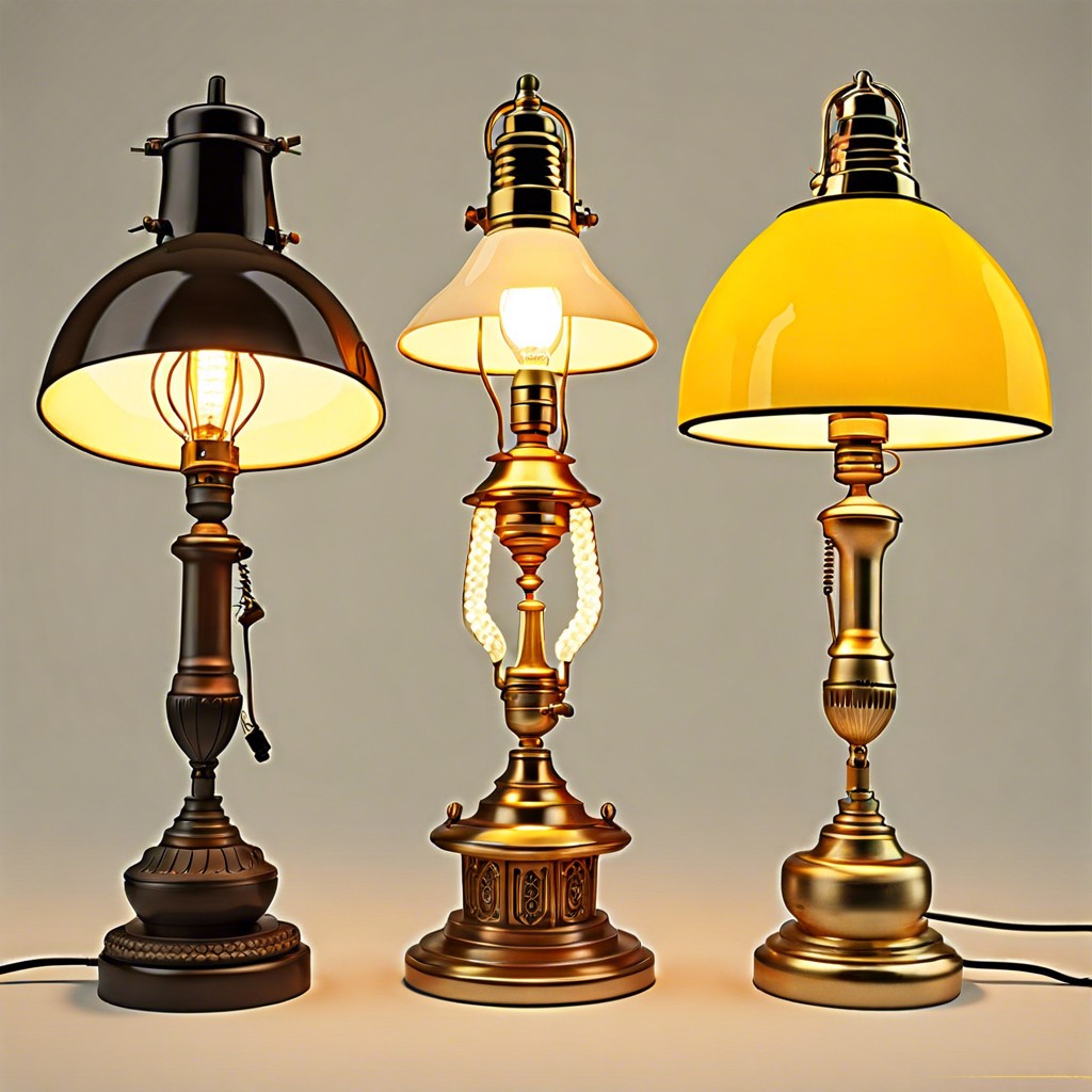 identification and dating of vintage lamps